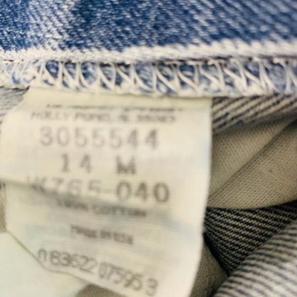 Womens Lee Original Distressed High Rise Mom Medium Wash Denim Blue Jeans 14 Med - Picture 11 of 12
